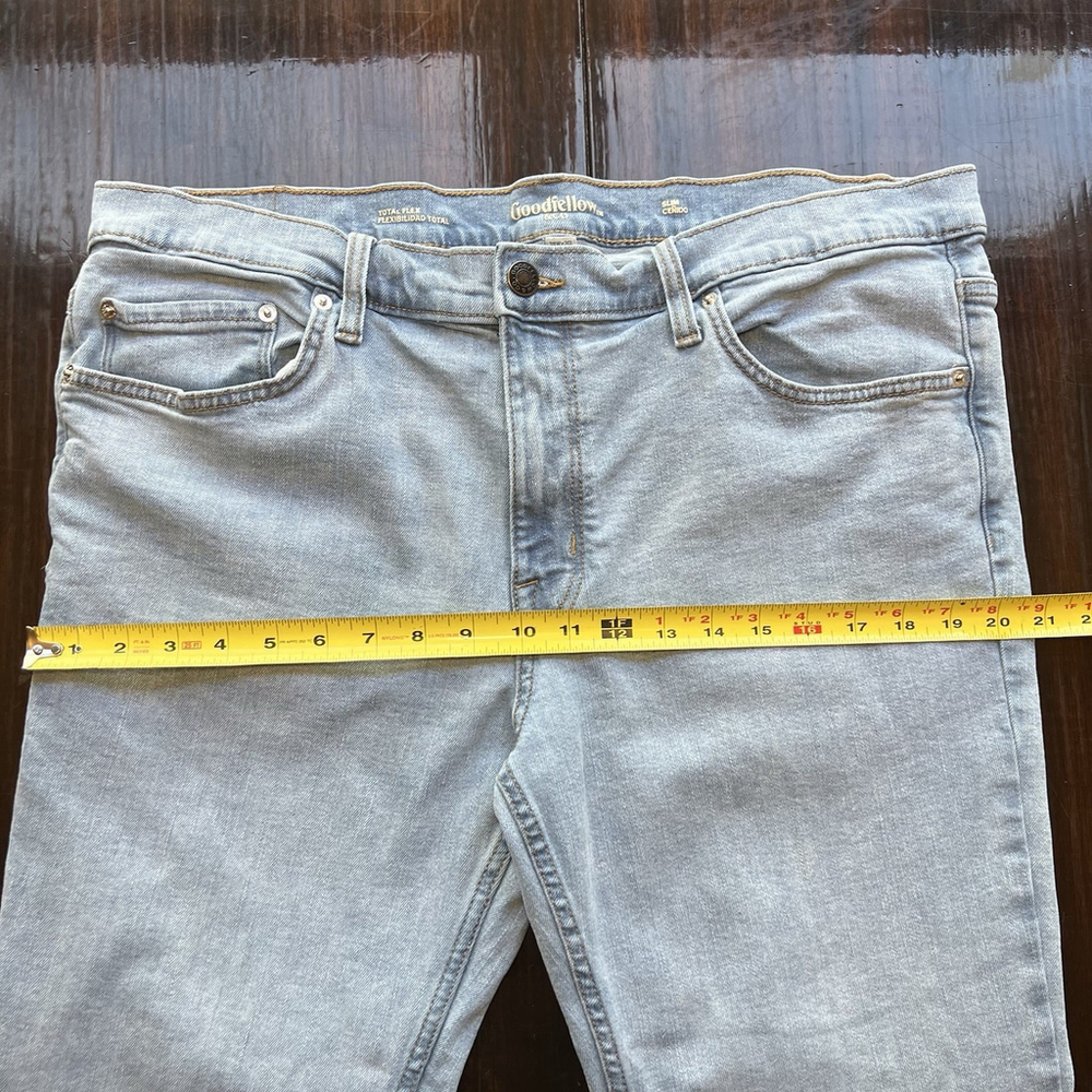 Goodfellow & Co Men's Total Flex Fit Jeans Light Wash Size 38W X 27” Denim Pants - Picture 10 of 13